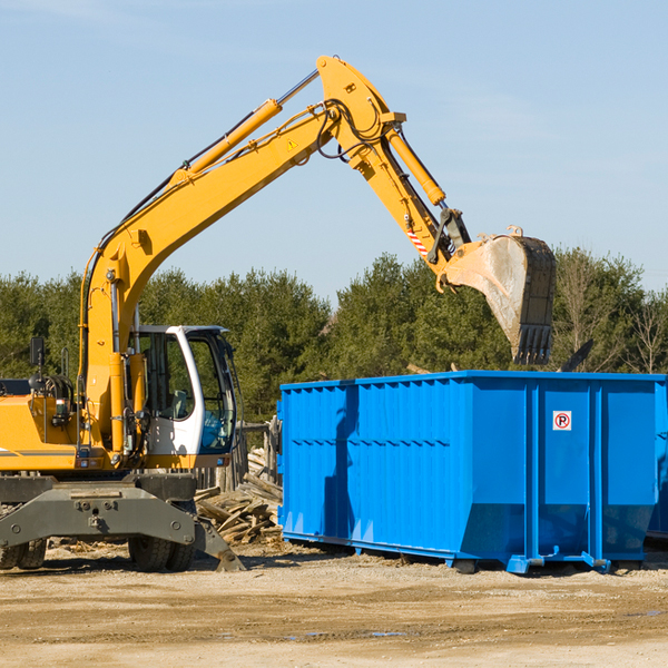 are there any restrictions on where a residential dumpster can be placed in Raritan Illinois